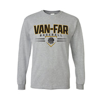 Van-Far Baseball 50/50 Long Sleeve T-Shirt - Sport Gray