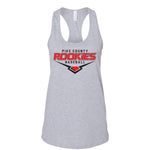 Pike County Rookies Baseball - BELLA + CANVAS - Women's Jersey Racerback Tank - Sport Grey