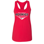 Pike County Rookies Baseball - BELLA + CANVAS - Women's Jersey Racerback Tank - Red