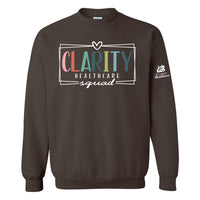 Clarity Healthcare Squad - Crewneck Sweatshirt - Dark Chocolate